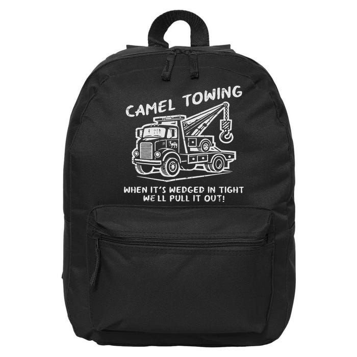 Camel Towing Funny Inappropriate Cringe Adult Humor Joke 16 in Basic Backpack