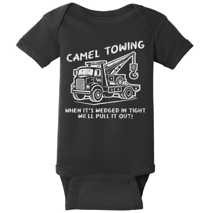 Camel Towing Funny Inappropriate Cringe Adult Humor Joke Baby Bodysuit
