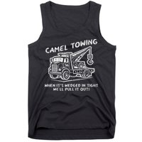 Camel Towing Funny Inappropriate Cringe Adult Humor Joke Tank Top