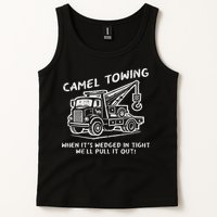 Camel Towing Funny Inappropriate Cringe Adult Humor Joke Tank Top