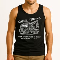 Camel Towing Funny Inappropriate Cringe Adult Humor Joke Tank Top