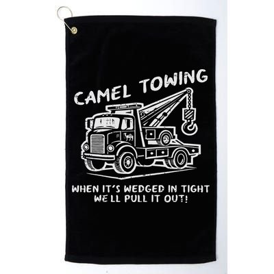 Camel Towing Funny Inappropriate Cringe Adult Humor Joke Golf Towel