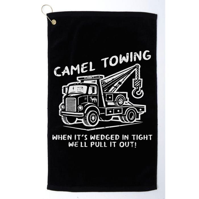 Camel Towing Funny Inappropriate Cringe Adult Humor Joke Golf Towel