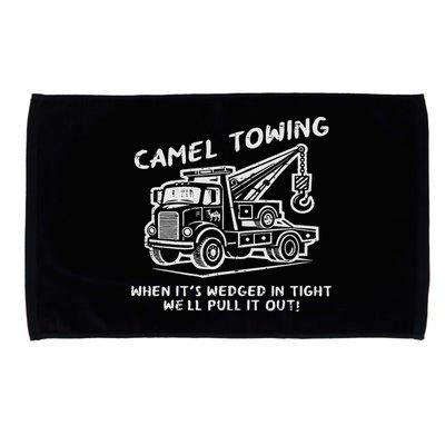 Camel Towing Funny Inappropriate Cringe Adult Humor Joke Microfiber Hand Towel
