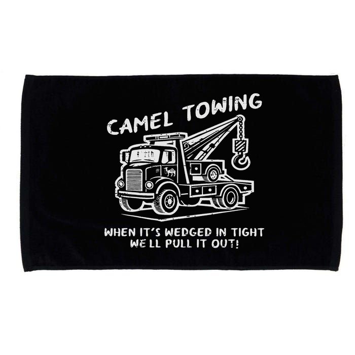 Camel Towing Funny Inappropriate Cringe Adult Humor Joke Microfiber Hand Towel