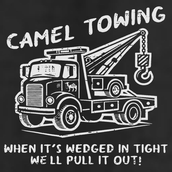 Camel Towing Funny Inappropriate Cringe Adult Humor Joke Microfiber Hand Towel