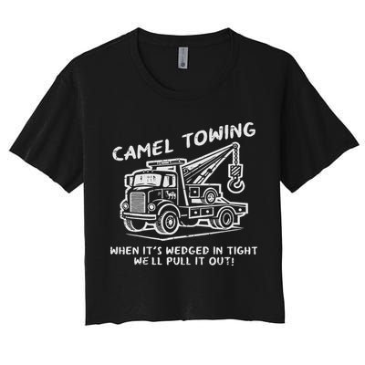 Camel Towing Funny Inappropriate Cringe Adult Humor Joke Crop Top