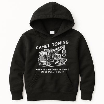 Camel Towing Funny Inappropriate Cringe Adult Humor Joke Kids Hoodie