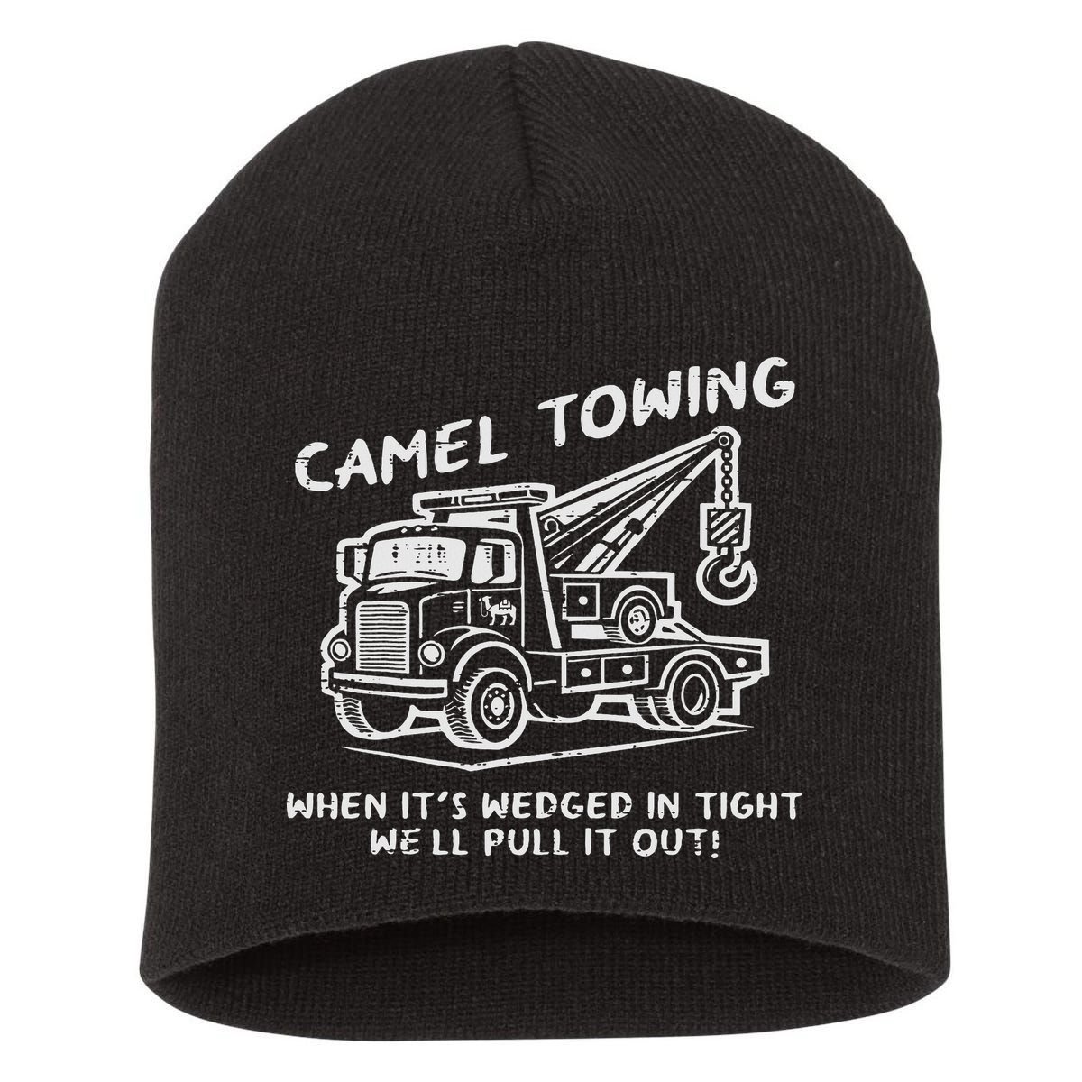 Camel Towing Funny Inappropriate Cringe Adult Humor Joke Short Acrylic Beanie