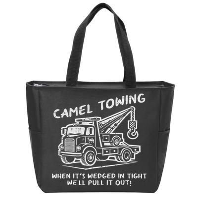 Camel Towing Funny Inappropriate Cringe Adult Humor Joke Zip Tote Bag