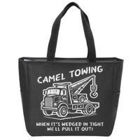 Camel Towing Funny Inappropriate Cringe Adult Humor Joke Zip Tote Bag