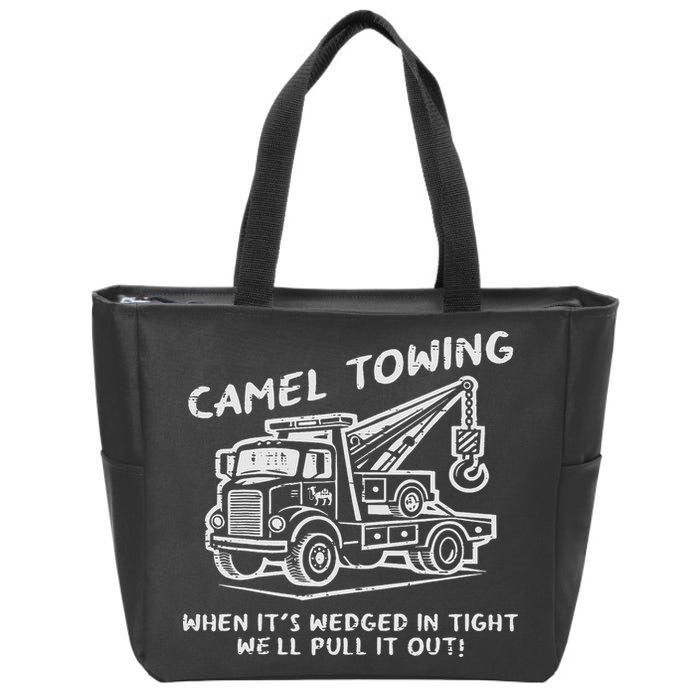 Camel Towing Funny Inappropriate Cringe Adult Humor Joke Zip Tote Bag