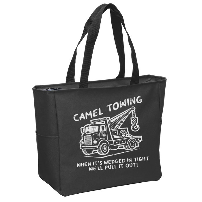 Camel Towing Funny Inappropriate Cringe Adult Humor Joke Zip Tote Bag