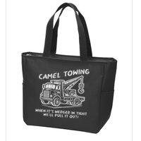 Camel Towing Funny Inappropriate Cringe Adult Humor Joke Zip Tote Bag