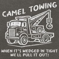 Camel Towing Funny Inappropriate Cringe Adult Humor Joke Cotton Canvas Backpack