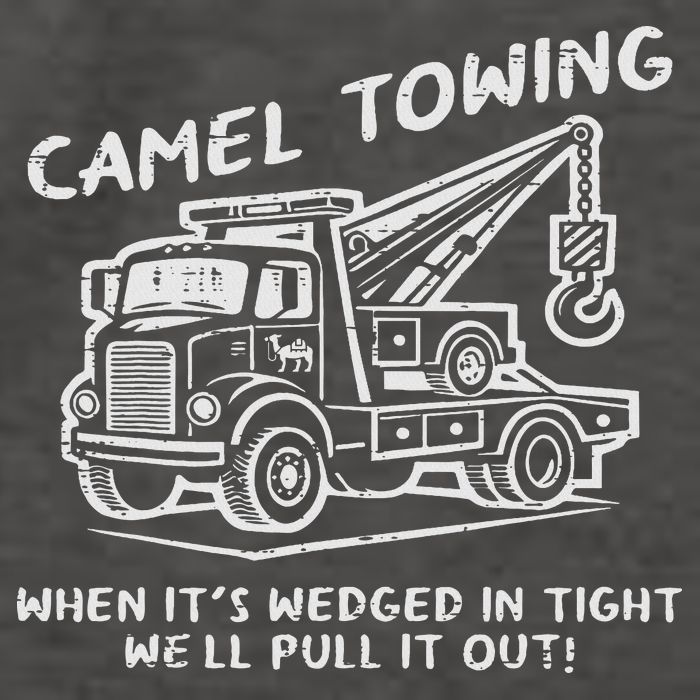 Camel Towing Funny Inappropriate Cringe Adult Humor Joke Vector Backpack