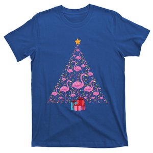 Christmas Tree Flamingo Pink Flamingo Christmas Tree Cute Gift T-Shirt