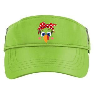 Cute Turkey Face Leopard Headband Funny Thanksgiving Autumn Adult Drive Performance Visor