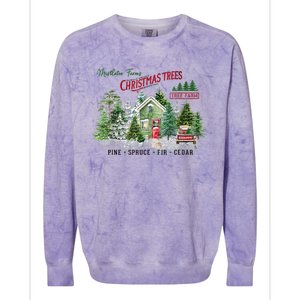 Christmas Tree Farm Fresh Pine Spruce Fir Cedar Gift Colorblast Crewneck Sweatshirt