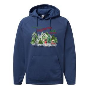 Christmas Tree Farm Fresh Pine Spruce Fir Cedar Gift Performance Fleece Hoodie