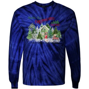 Christmas Tree Farm Fresh Pine Spruce Fir Cedar Gift Tie-Dye Long Sleeve Shirt