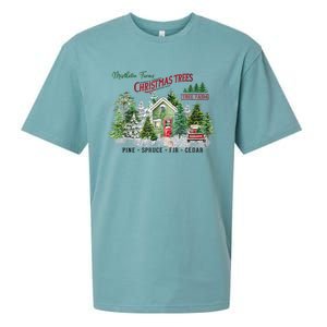 Christmas Tree Farm Fresh Pine Spruce Fir Cedar Gift Sueded Cloud Jersey T-Shirt