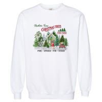 Christmas Tree Farm Fresh Pine Spruce Fir Cedar Gift Garment-Dyed Sweatshirt