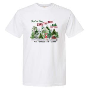 Christmas Tree Farm Fresh Pine Spruce Fir Cedar Gift Garment-Dyed Heavyweight T-Shirt