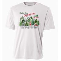 Christmas Tree Farm Fresh Pine Spruce Fir Cedar Gift Cooling Performance Crew T-Shirt