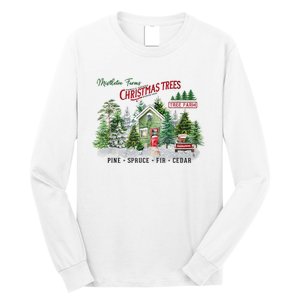 Christmas Tree Farm Fresh Pine Spruce Fir Cedar Gift Long Sleeve Shirt