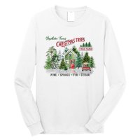 Christmas Tree Farm Fresh Pine Spruce Fir Cedar Gift Long Sleeve Shirt