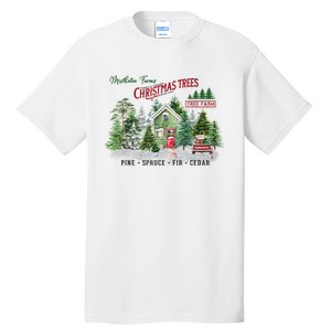 Christmas Tree Farm Fresh Pine Spruce Fir Cedar Gift Tall T-Shirt