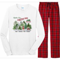 Christmas Tree Farm Fresh Pine Spruce Fir Cedar Gift Long Sleeve Pajama Set