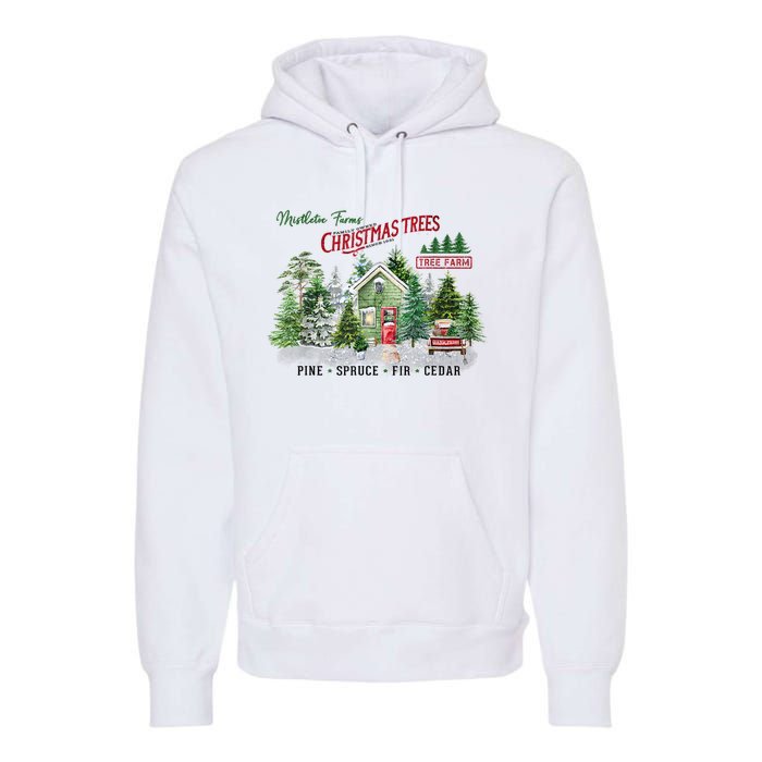 Christmas Tree Farm Fresh Pine Spruce Fir Cedar Gift Premium Hoodie