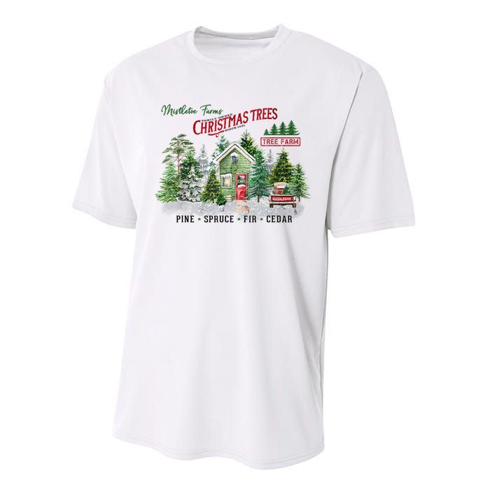 Christmas Tree Farm Fresh Pine Spruce Fir Cedar Gift Performance Sprint T-Shirt