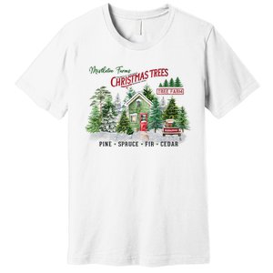 Christmas Tree Farm Fresh Pine Spruce Fir Cedar Gift Premium T-Shirt