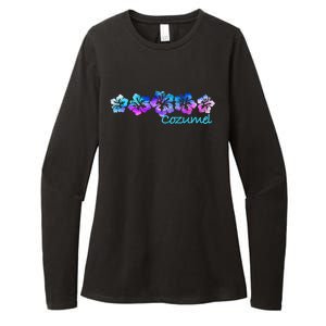 Cozumel Tropical Flower Giftgiftvacation Beach Cute Gift Womens CVC Long Sleeve Shirt