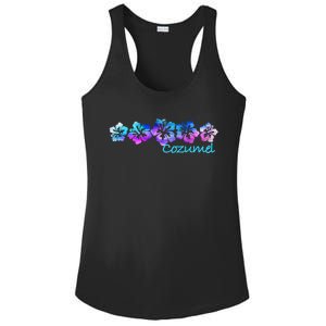 Cozumel Tropical Flower Giftgiftvacation Beach Cute Gift Ladies PosiCharge Competitor Racerback Tank