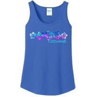 Cozumel Tropical Flower Giftgiftvacation Beach Cute Gift Ladies Essential Tank