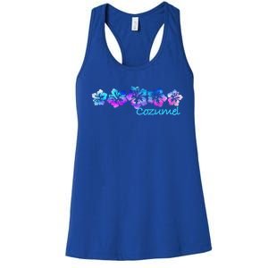 Cozumel Tropical Flower Giftgiftvacation Beach Cute Gift Women's Racerback Tank