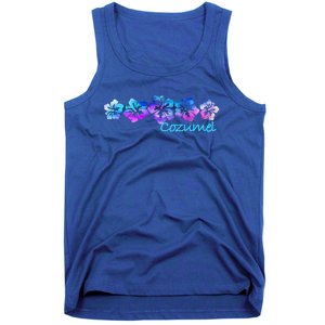 Cozumel Tropical Flower Giftgiftvacation Beach Cute Gift Tank Top