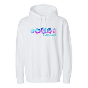 Cozumel Tropical Flower Giftgiftvacation Beach Cute Gift Garment-Dyed Fleece Hoodie