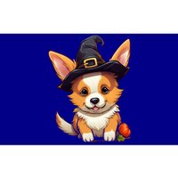 Cute Thanksgiving Fall Witches Hat Pilgrim Halloween Corgi Gift Bumper Sticker