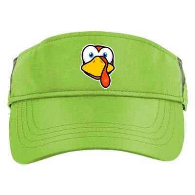 Cute Turkey Face Thanksgiving Costume Gift Adult Drive Performance Visor