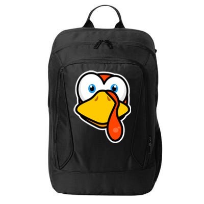 Cute Turkey Face Thanksgiving Costume Gift City Backpack