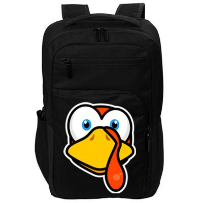 Cute Turkey Face Thanksgiving Costume Gift Impact Tech Backpack