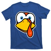 Cute Turkey Face Thanksgiving Costume Gift T-Shirt