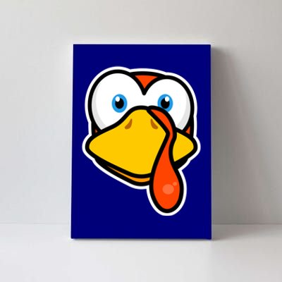 Cute Turkey Face Thanksgiving Costume Gift Canvas