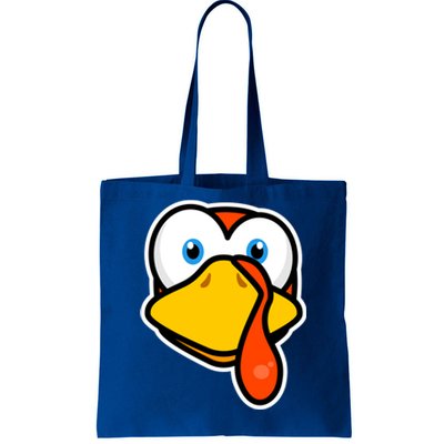 Cute Turkey Face Thanksgiving Costume Gift Tote Bag