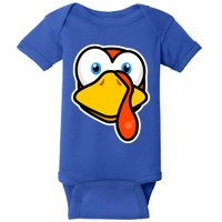 Cute Turkey Face Thanksgiving Costume Gift Baby Bodysuit